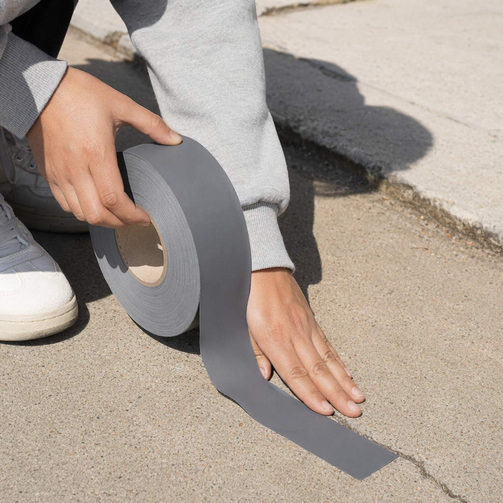 Grey tape roll 3M strong waterproof and wear-resistant sealing and packing tape details Picture