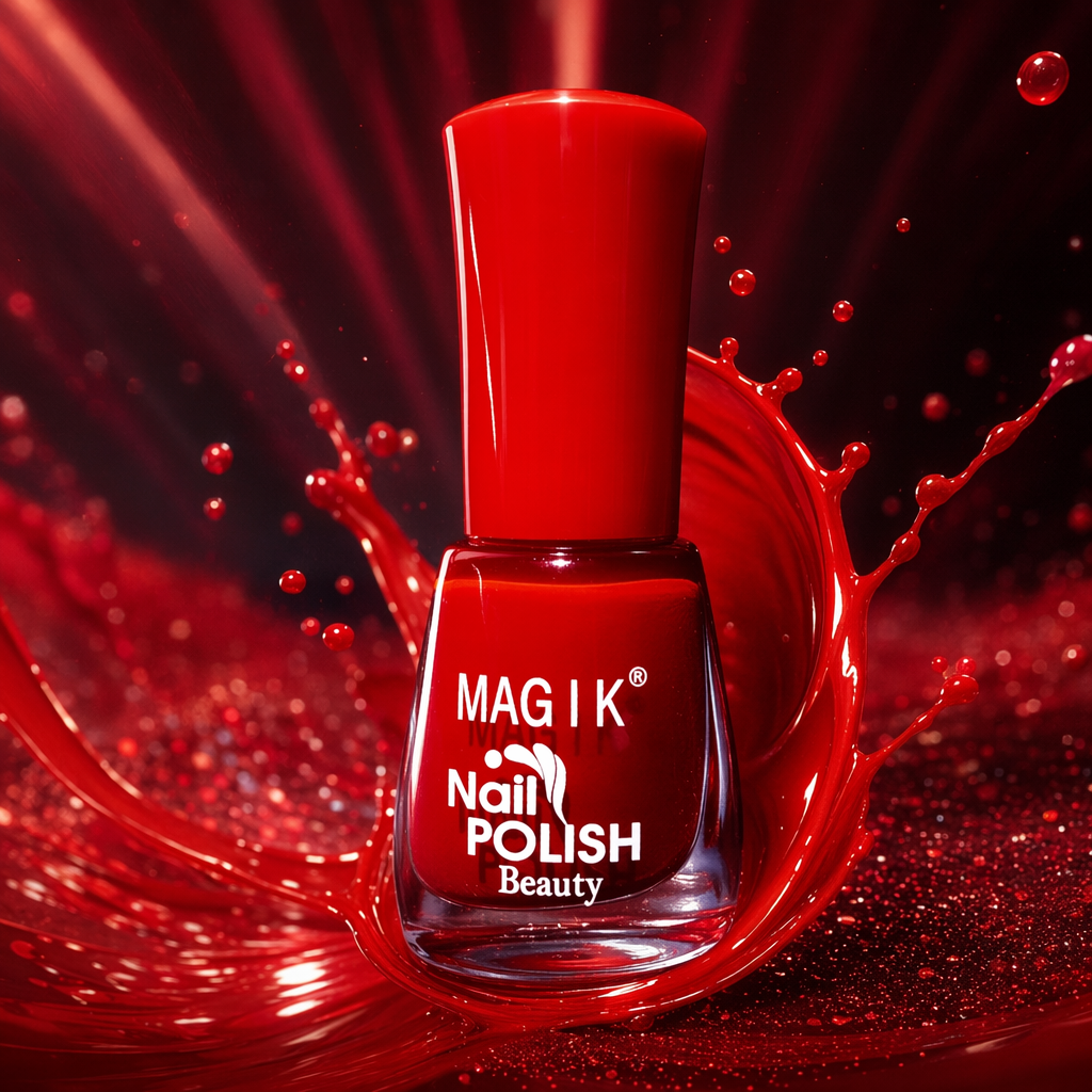 Red nail polish oil bottle, nail polish container, empty bottle, 15ml, nail tool accessories, reusable Specification image