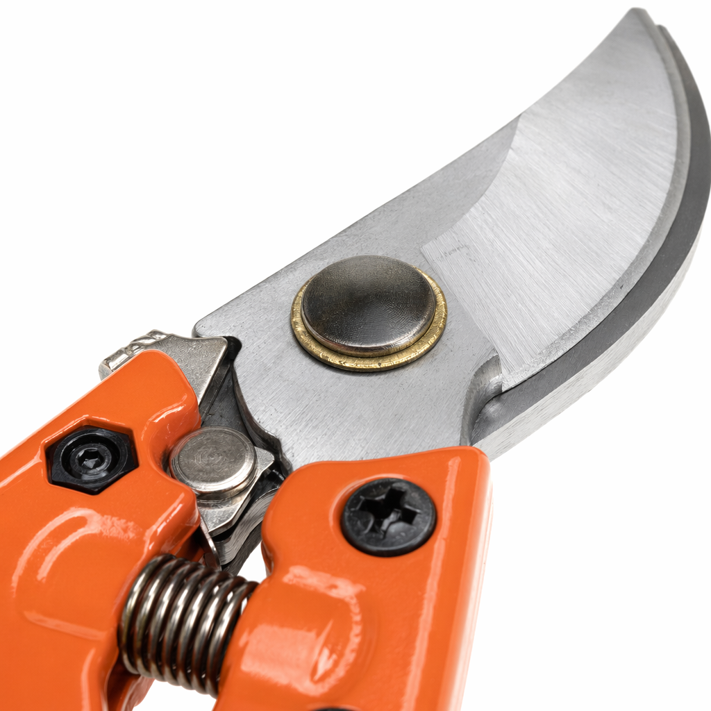 Orange handle garden pruning scissors, stainless steel sharp, household garden scissors Application Scenario