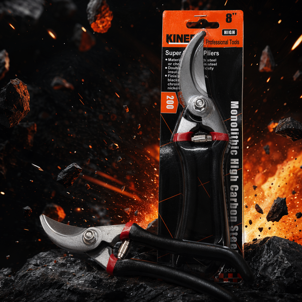 Black handle garden scissors, stainless steel sharp trimming household garden tools Specification image