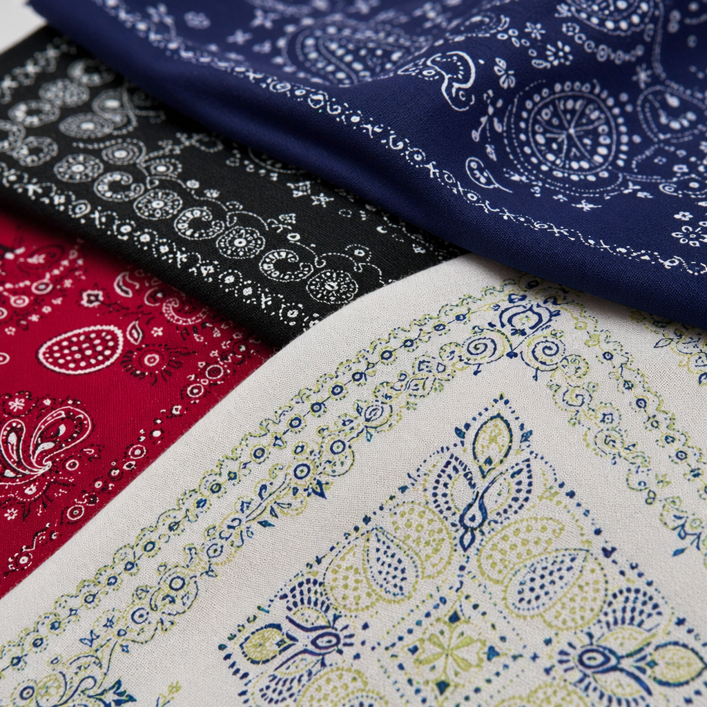 The multi-colored printed silk handkerchief is light, breathable, suitable for all seasons, fashionable and versatile Application Scenario