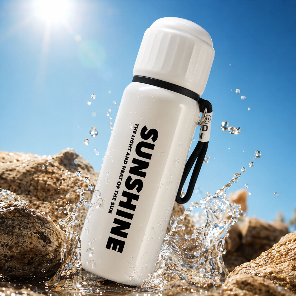 White insulated cup, 304 stainless steel vacuum insulated portable water cup Specification image