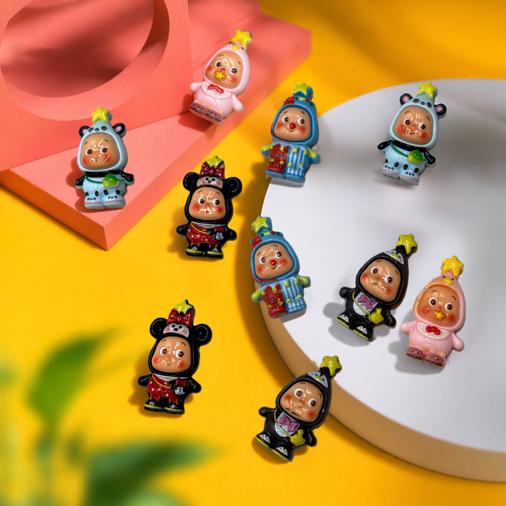 Colorful little dolls, cute plush figurines, decorative toys Specification image