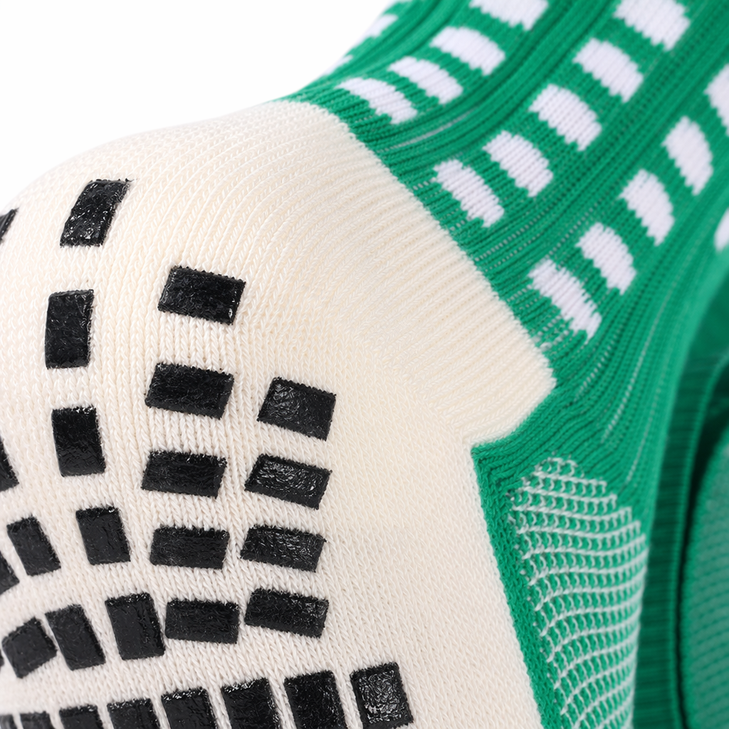 Green anti-slip socks, pure cotton sweat-absorbing and breathable mid-calf socks for both men and women Application Scenario