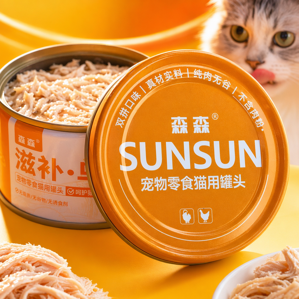 Sen Sen Pet Snacks Cat Can Nourishing Black Chicken Chicken Flavor 85g Each can, genuine ingredients, pure meat, no grains Specification image