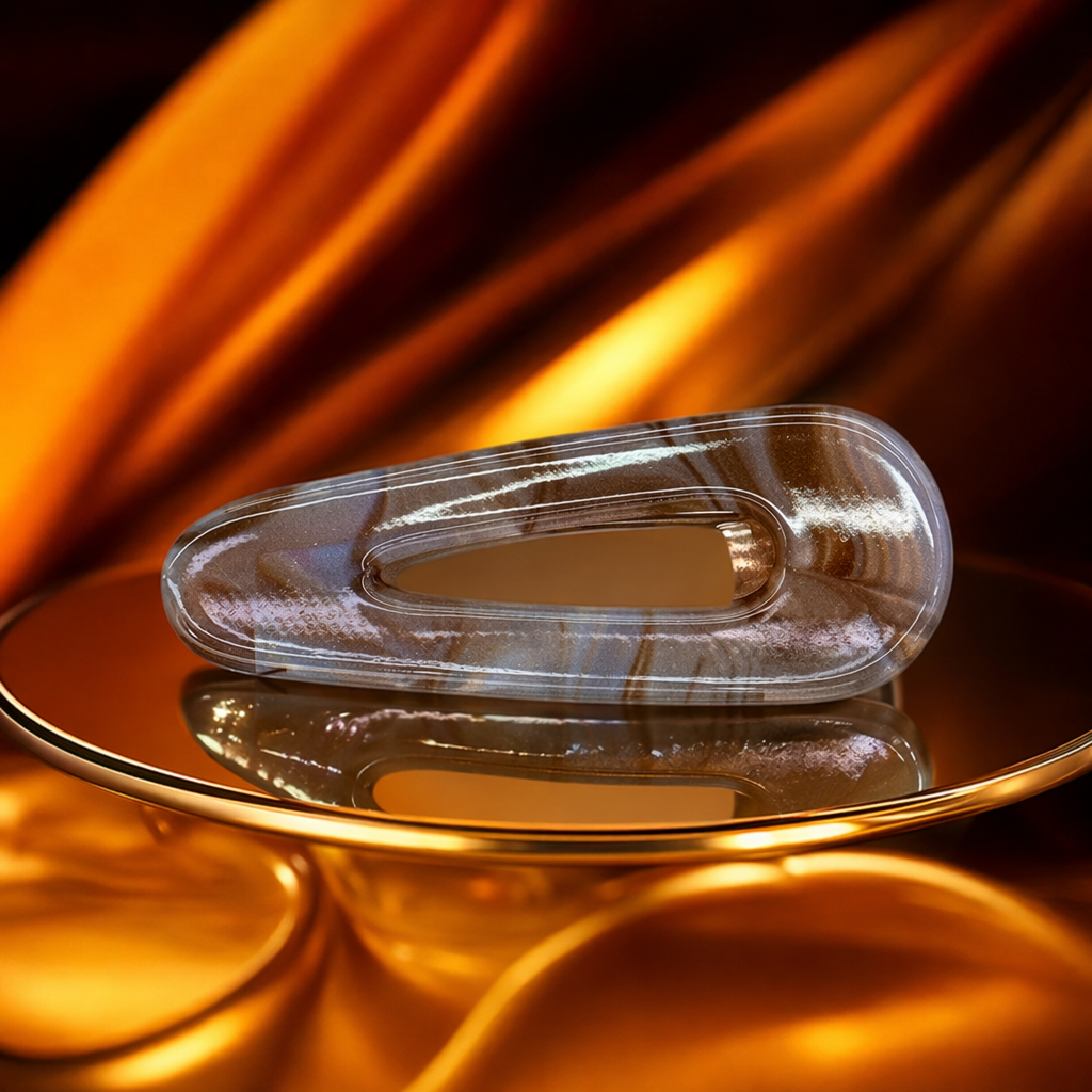 Brown marble-patterned hair clips are fashionable and simple women's headwear accessories Specification image