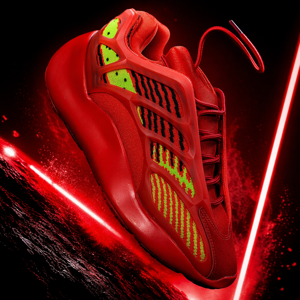 Red sports shoes are breathable, lightweight and shock-absorbing, suitable for both men and women Specification image
