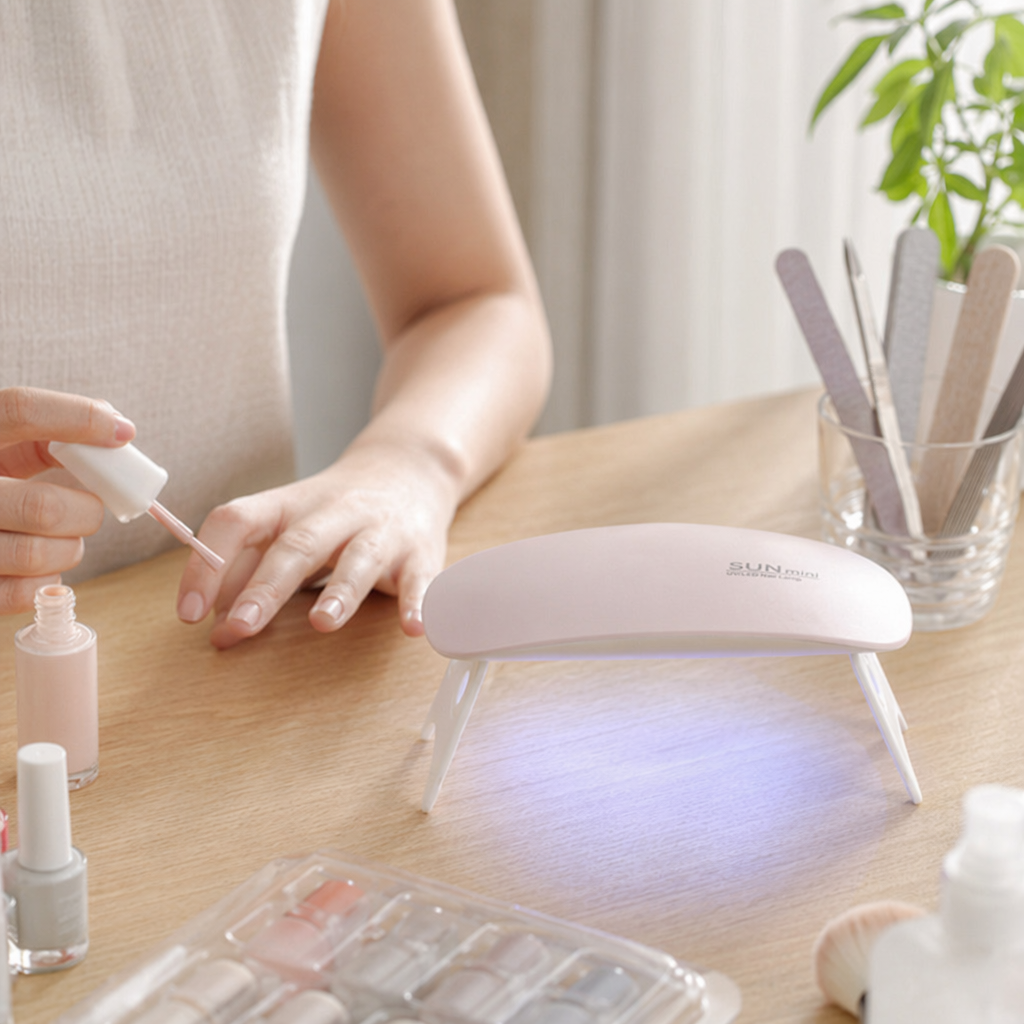 Pink UV LED nail lamp, 36W quick-drying nail dryer, household portable nail tool details Picture