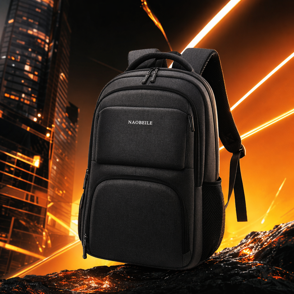 The grey backpack is simple and versatile. It is convenient for students to commute, has a large capacity and is fashionable and casual Specification image
