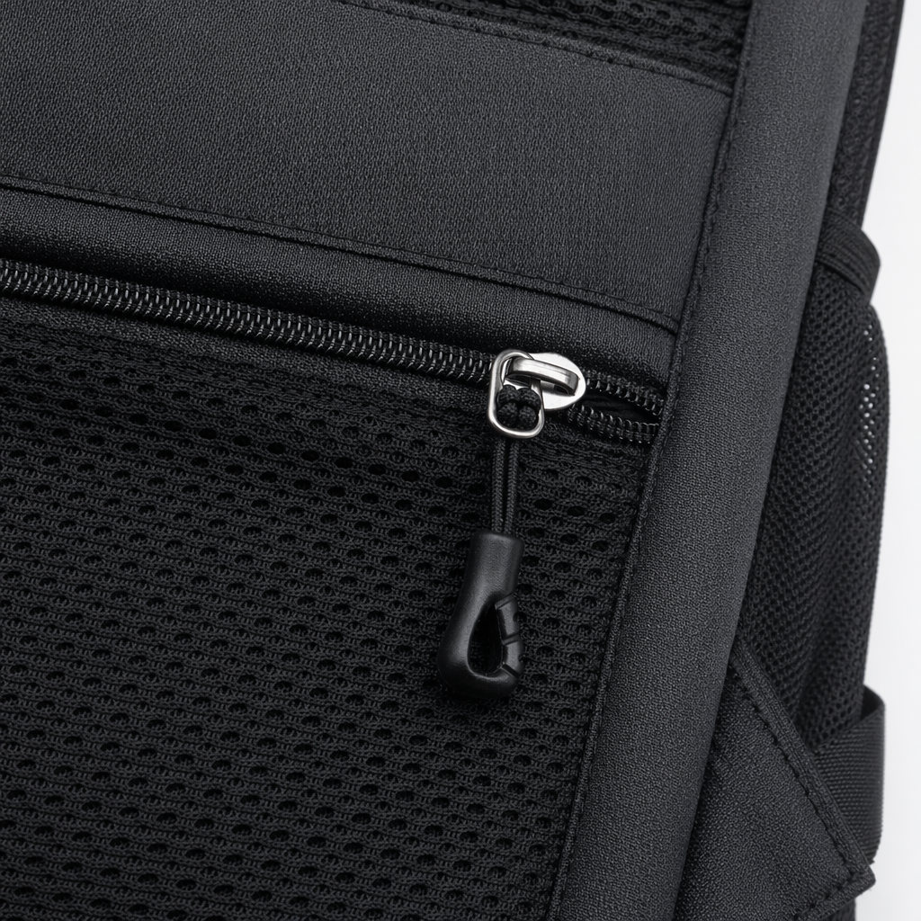 Black simple business casual backpack, suitable for both men and women, lightweight and with large capacity Application Scenario
