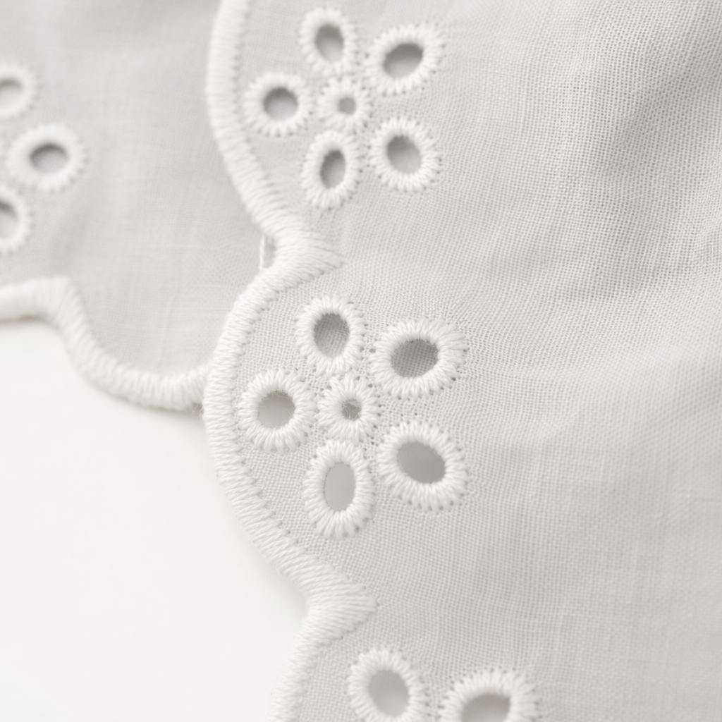 White hollowed-out flower lace trim decorative fabric DIY accessories Application Scenario