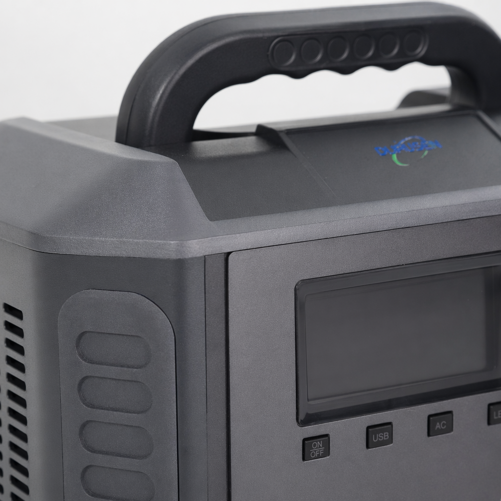 Grey portable power station, large-capacity outdoor emergency charging and energy storage equipment Application Scenario
