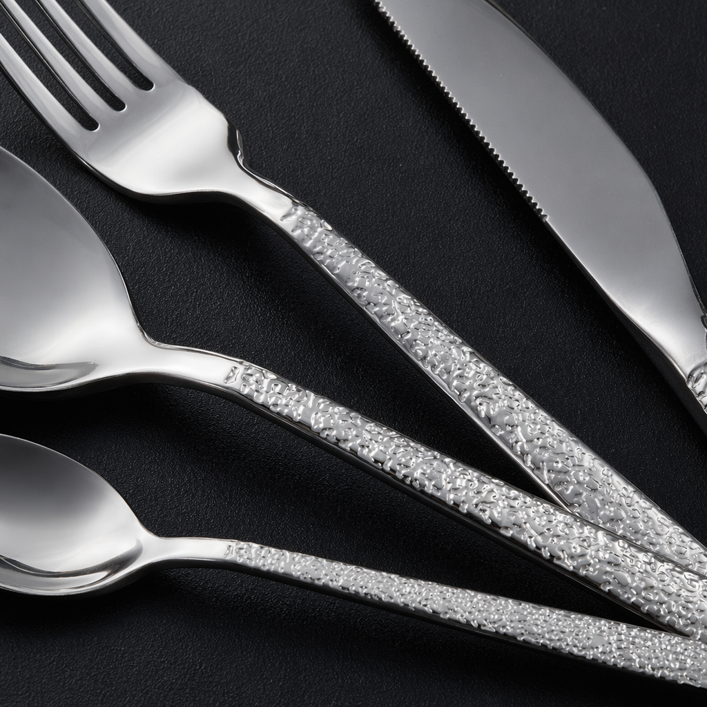 Silver tableware set, 304 stainless steel 6-piece set, home Western cuisine gift box Application Scenario