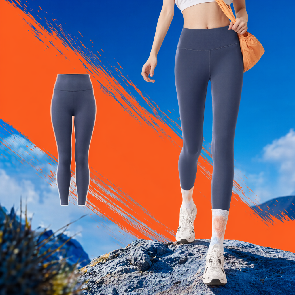 Xiangjing Blue peach Butt Yoga Pants, high-waisted, hip-lifting and slimming elastic sports tight pants Specification image