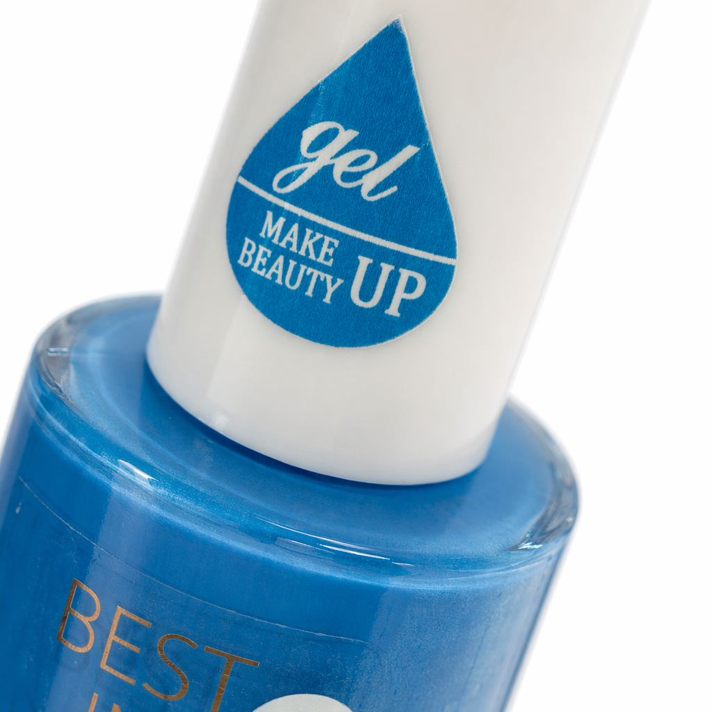 Blue nail polish bottle nail art paint, long-lasting color display Application Scenario