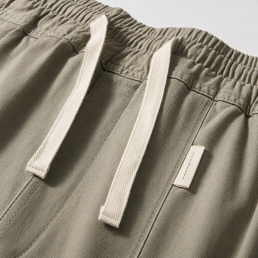 Khaki work pants for men, casual, loose and multi-pocket, suitable for pedestrians Application Scenario