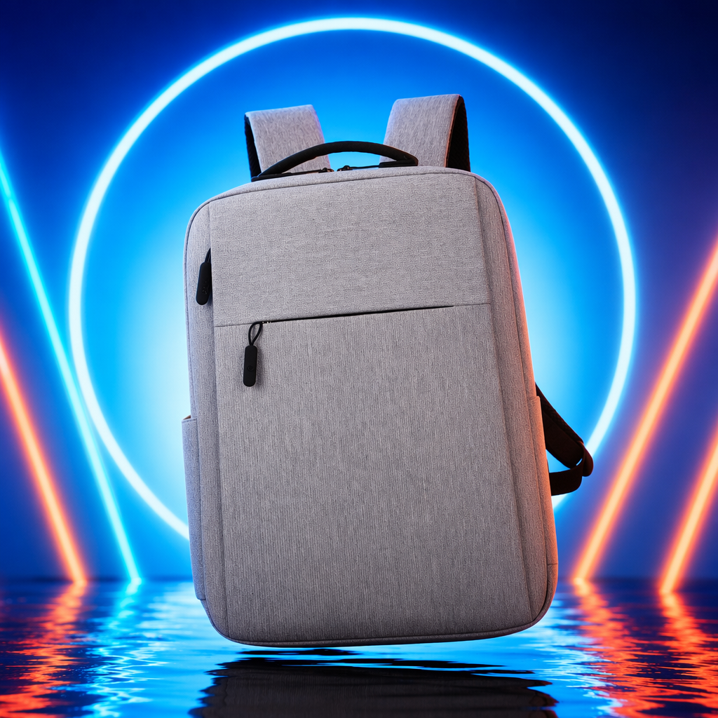 A simple, fashionable and casual grey backpack Specification image