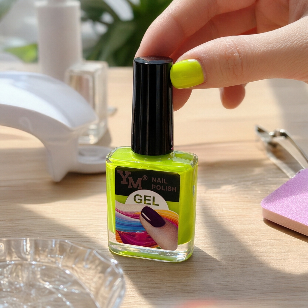 The green gel nail polish and phototherapy nail polish gel provide long-lasting color without damaging the nails details Picture