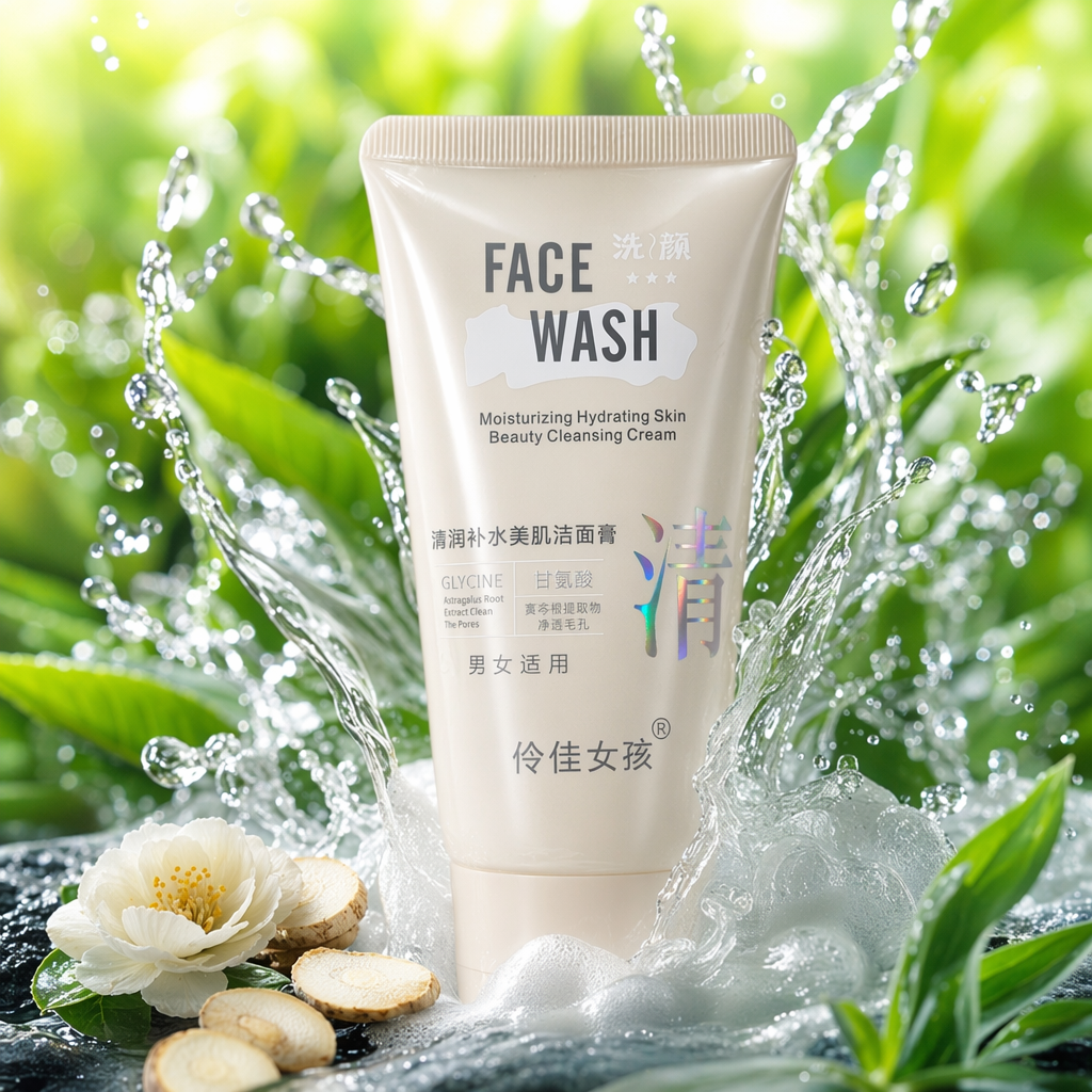 The white facial cleanser gently cleanses, controls oil, moisturizes and penetrates pores, suitable for all skin types Specification image
