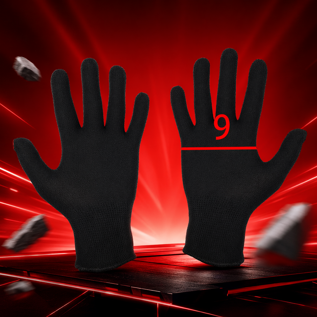 Black nylon gloves are anti-slip, wear-resistant, lightweight and breathable, suitable for both men and women for work and household chores Specification image