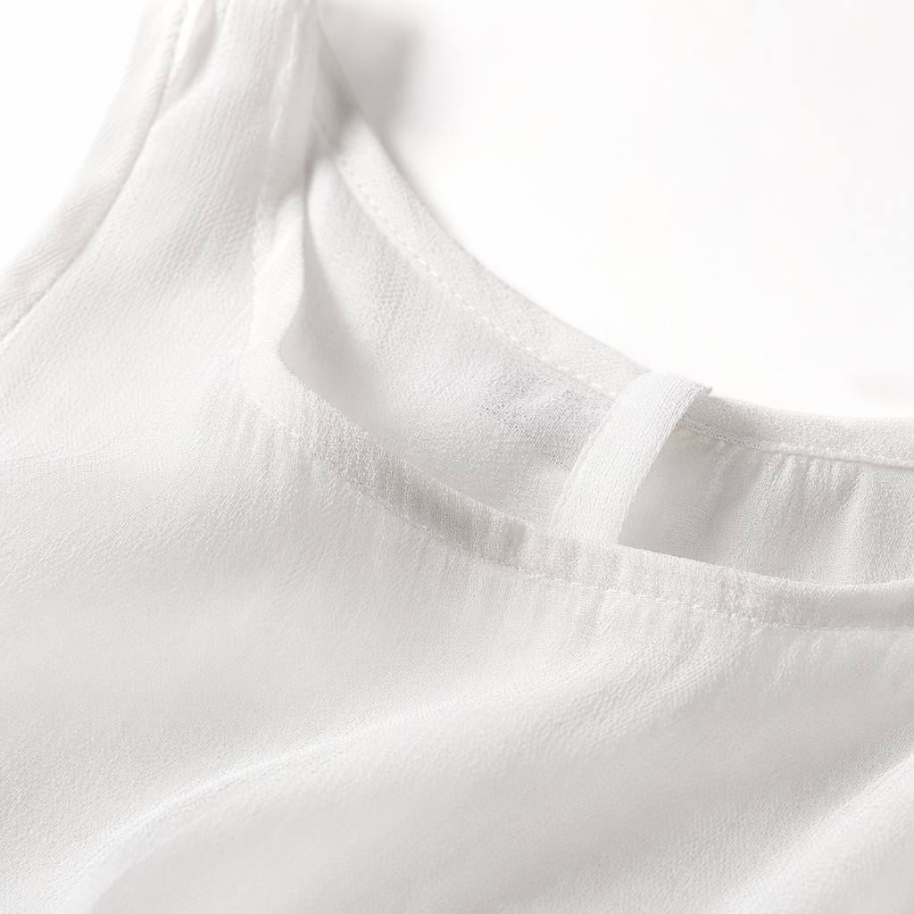 White sleeveless top for women, pure cotton, slim and slimming, summer versatile short T-shirt Application Scenario