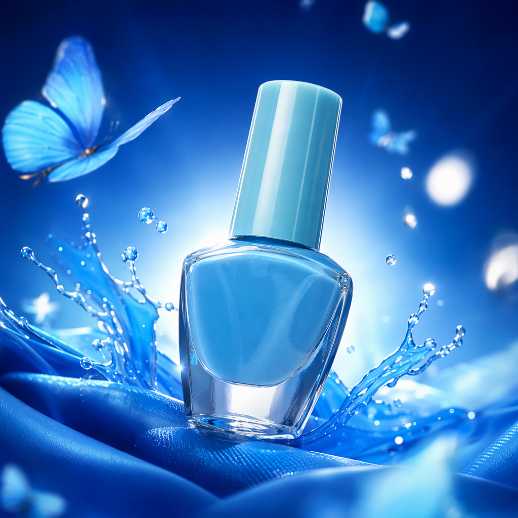 Blue nail polish quick-drying, long-lasting and color-changing nail polish paint gel Specification image