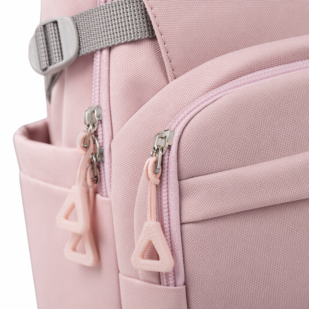 Pink backpack for women, lightweight and large-capacity student commuting, casual and fashionable backpack Application Scenario