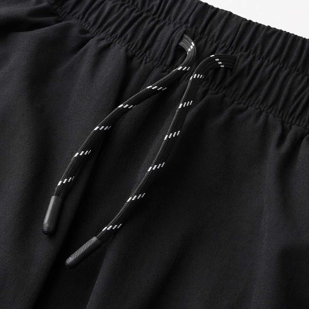 Black loose long pants for women, casual and slimming with a flowing straight leg Application Scenario