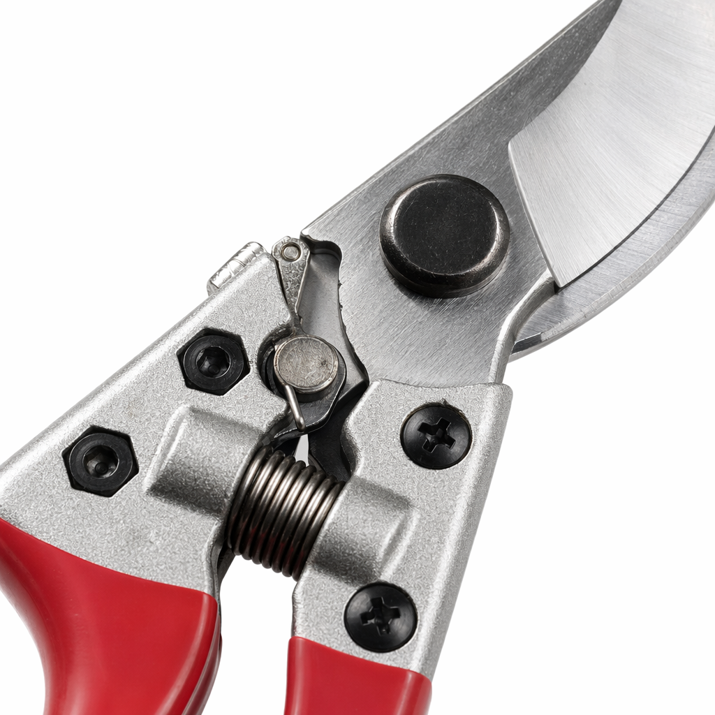Red handle, silver blade, stainless steel, high hardness, sharp and effortless garden pruning shears Application Scenario