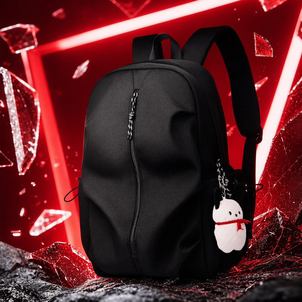 This black cowhide business commuting backpack is lightweight, waterproof and wear-resistant for daily travel Specification image