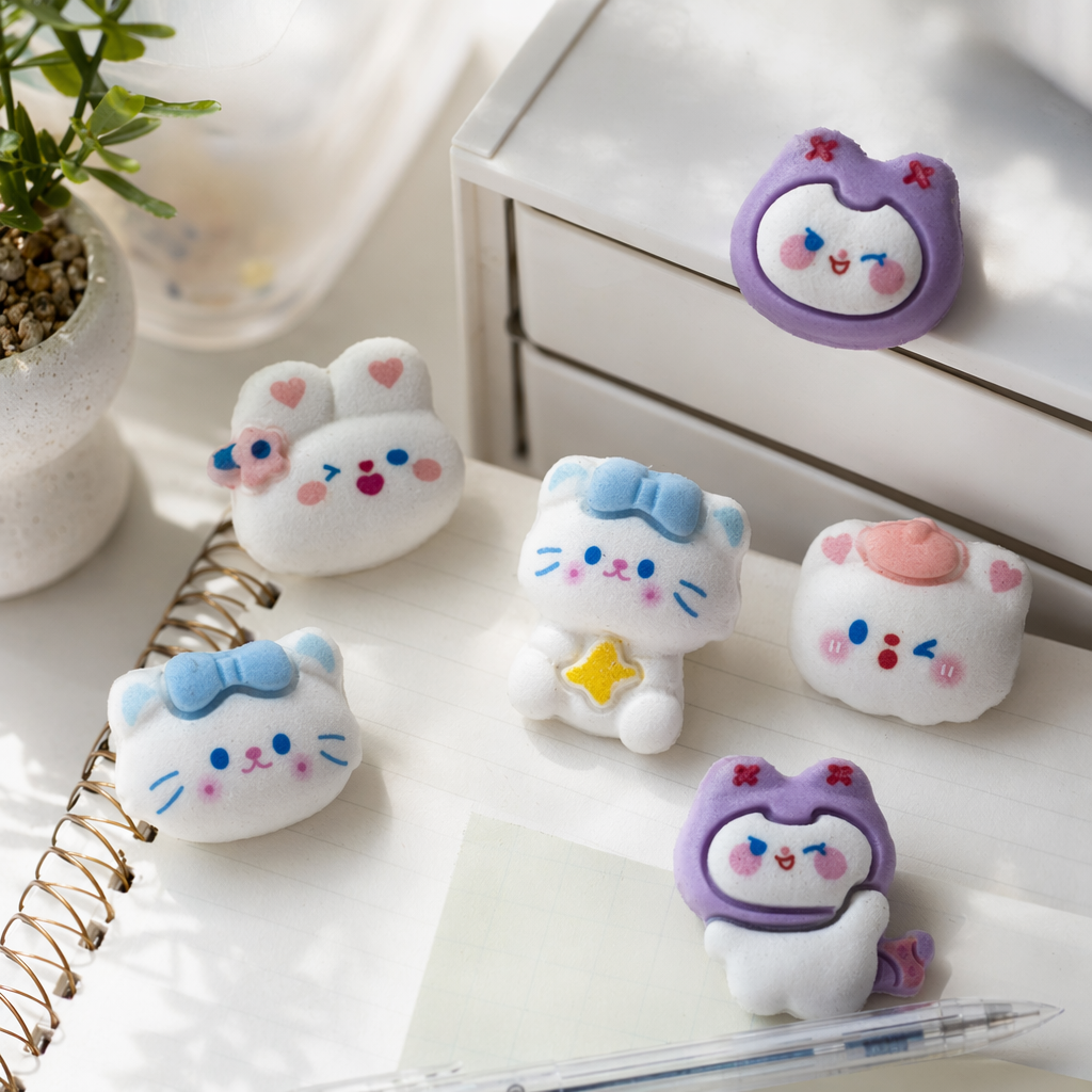 Colorful cartoon trinkets, cute and fun keychain bags, decorative pendants details Picture