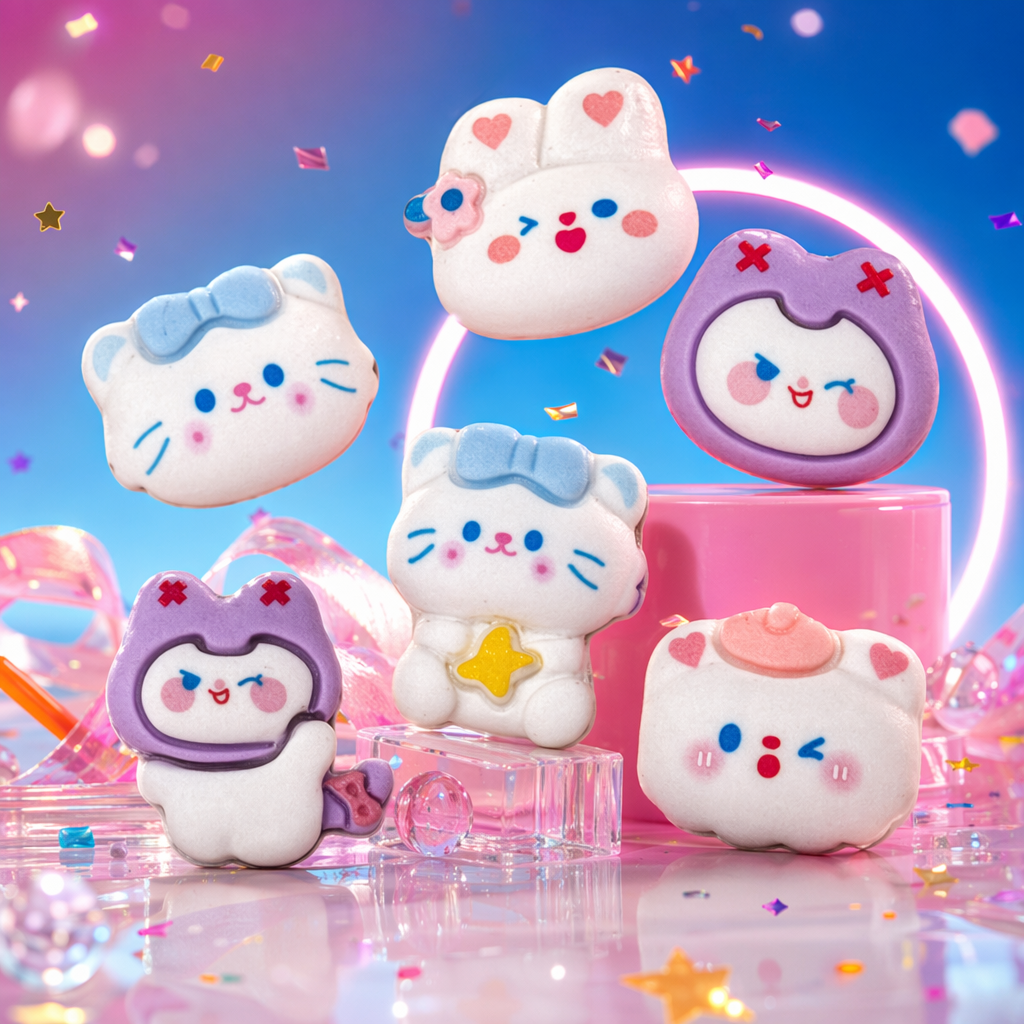 Colorful cartoon trinkets, cute and fun keychain bags, decorative pendants Specification image