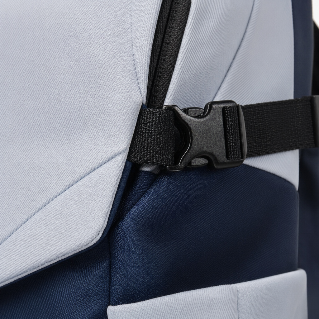 Blue and white gradient nylon waterproof backpack, 20L, lightweight travel and commuting for students Application Scenario