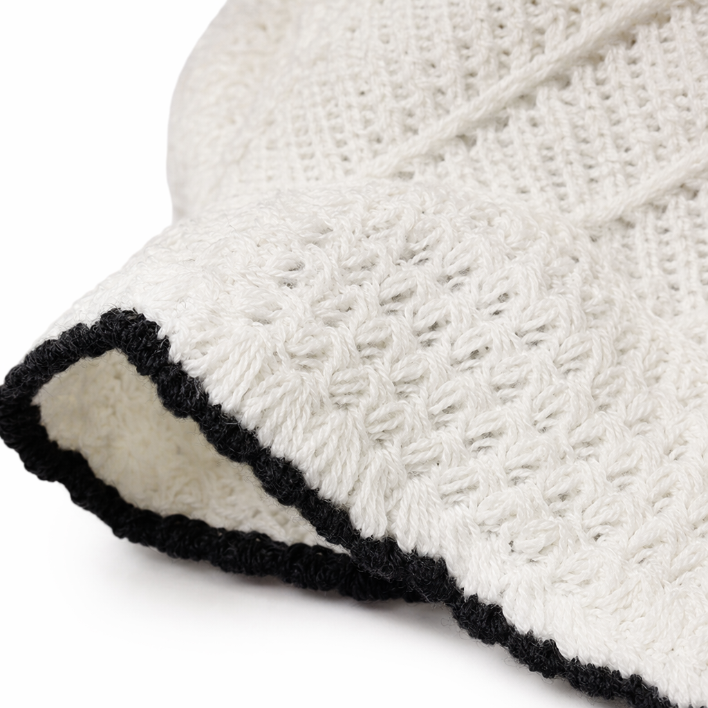 Beige crochet fisherman's hat, casual sun hat, women's spring and summer hat Application Scenario