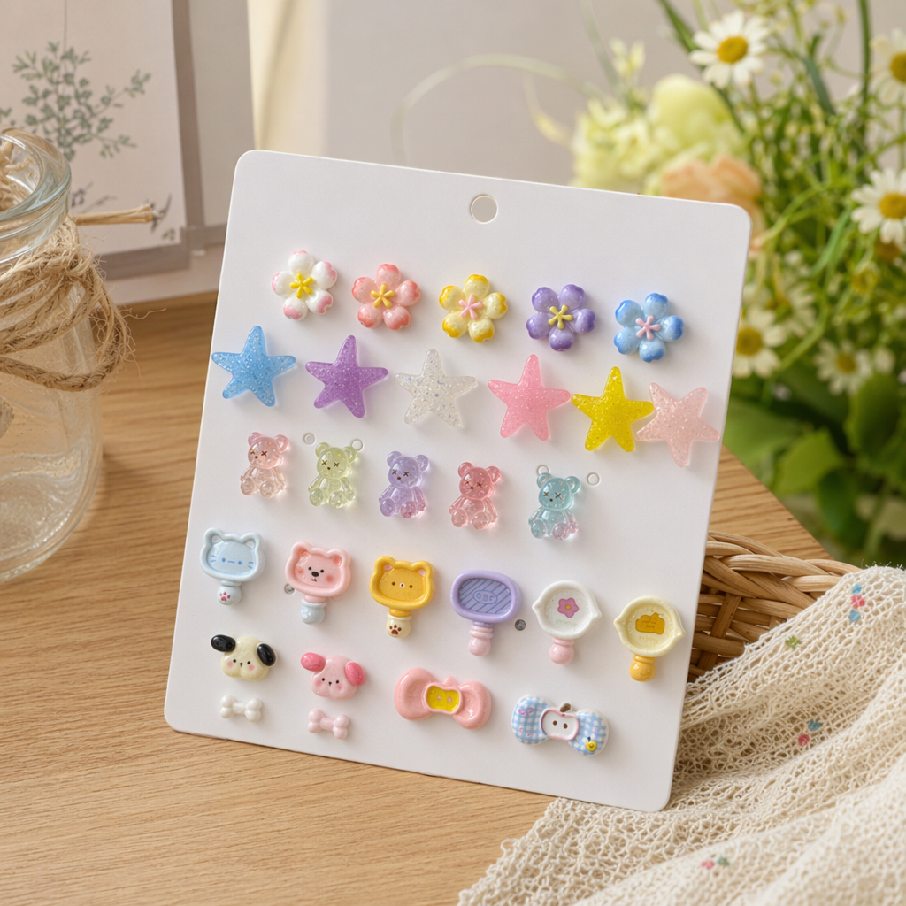 White card decoration display board, wooden simple wall hanging decoration storage board details Picture