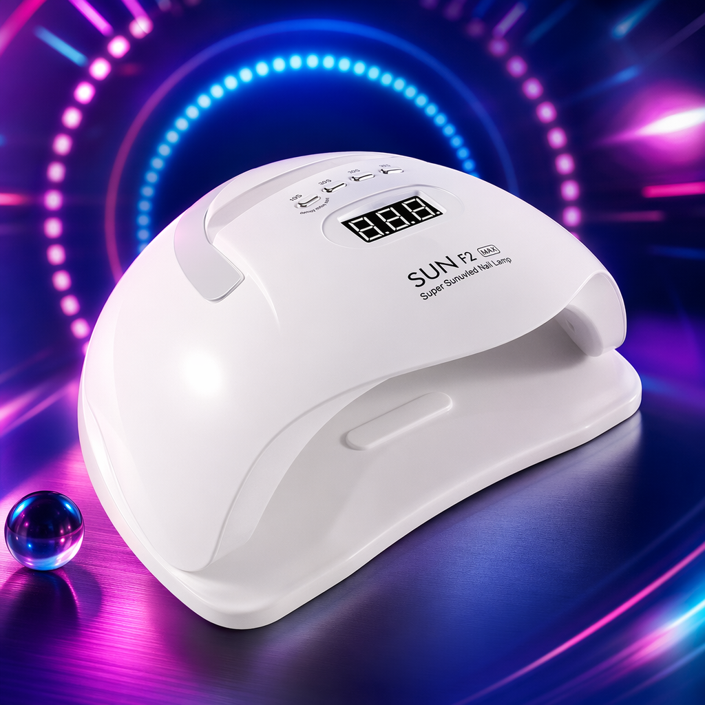 White nail art lamp, UVLED light therapy lamp, nail dryer, 36W fast drying, silent and portable Specification image