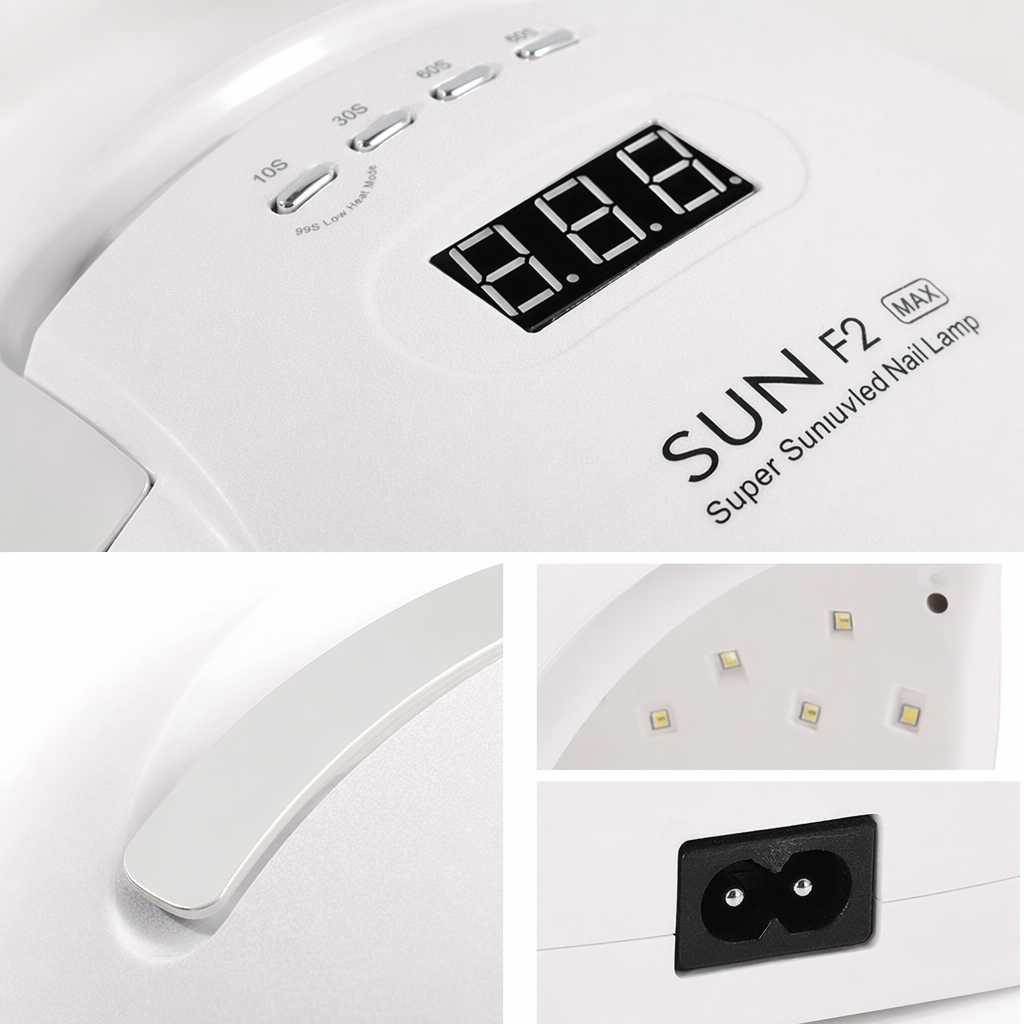 White nail art lamp, UVLED light therapy lamp, nail dryer, 36W fast drying, silent and portable Application Scenario