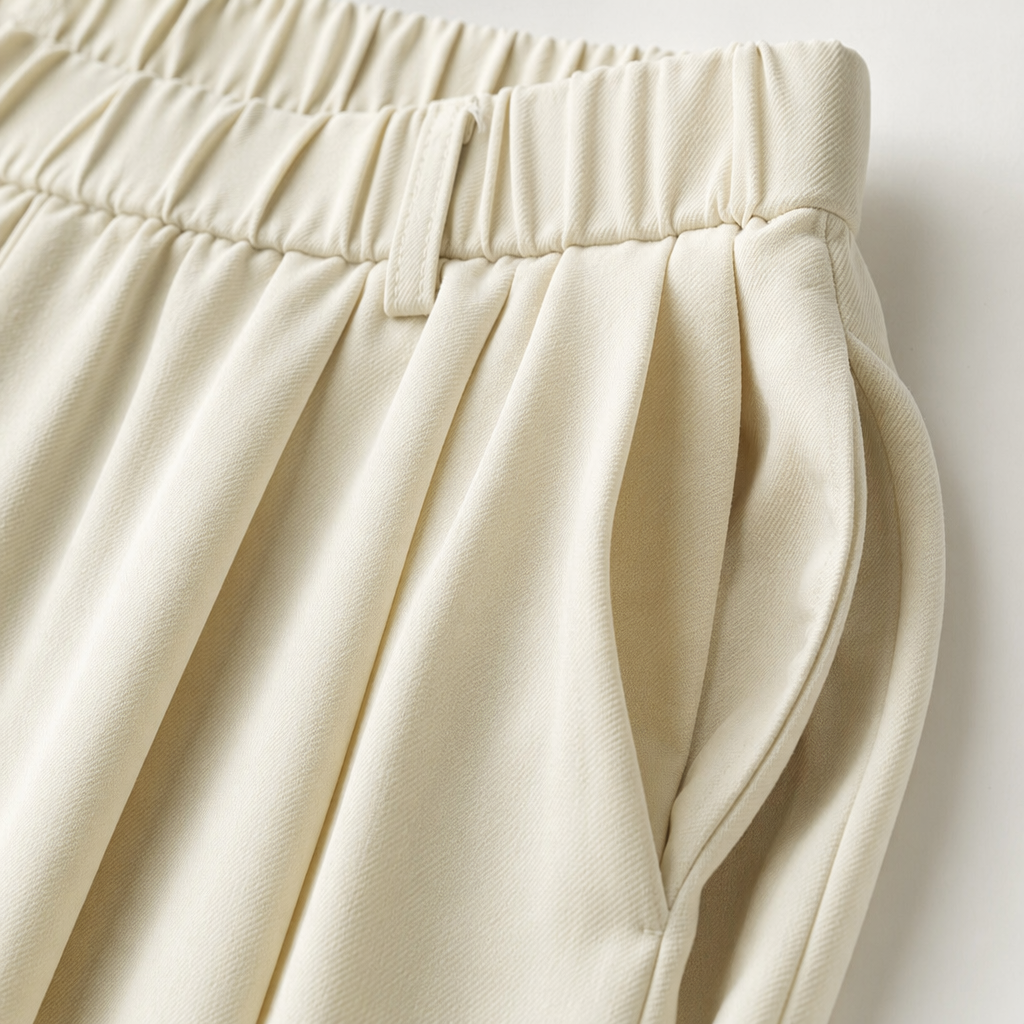 Apricot-colored wide-leg pants, high-waisted and slimming casual pants for women's spring and summer outfits Application Scenario