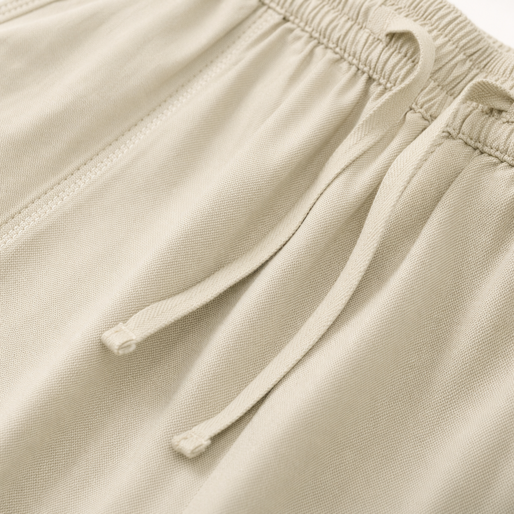 Light green Tencel nine-inch pants are breathable, drape and slimming casual women's pants Application Scenario