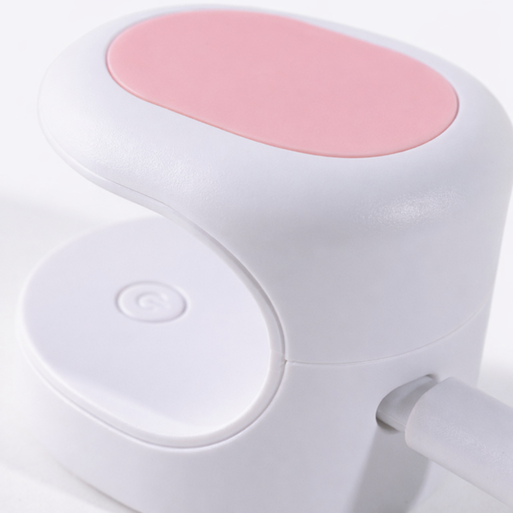 A portable small container with a white multi-color lid Application Scenario