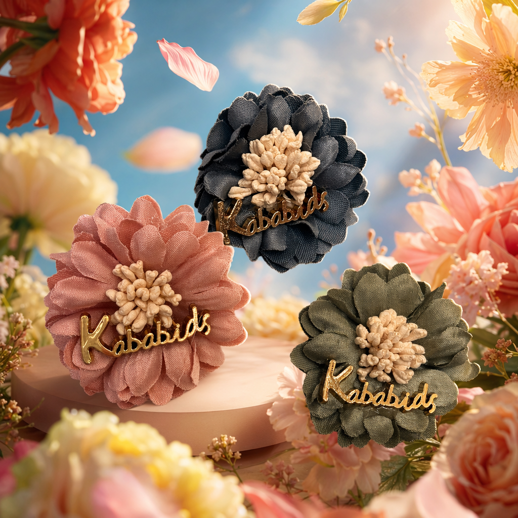 دبوس أزهار ملونة يعود إلى العصور القديمة Specification image