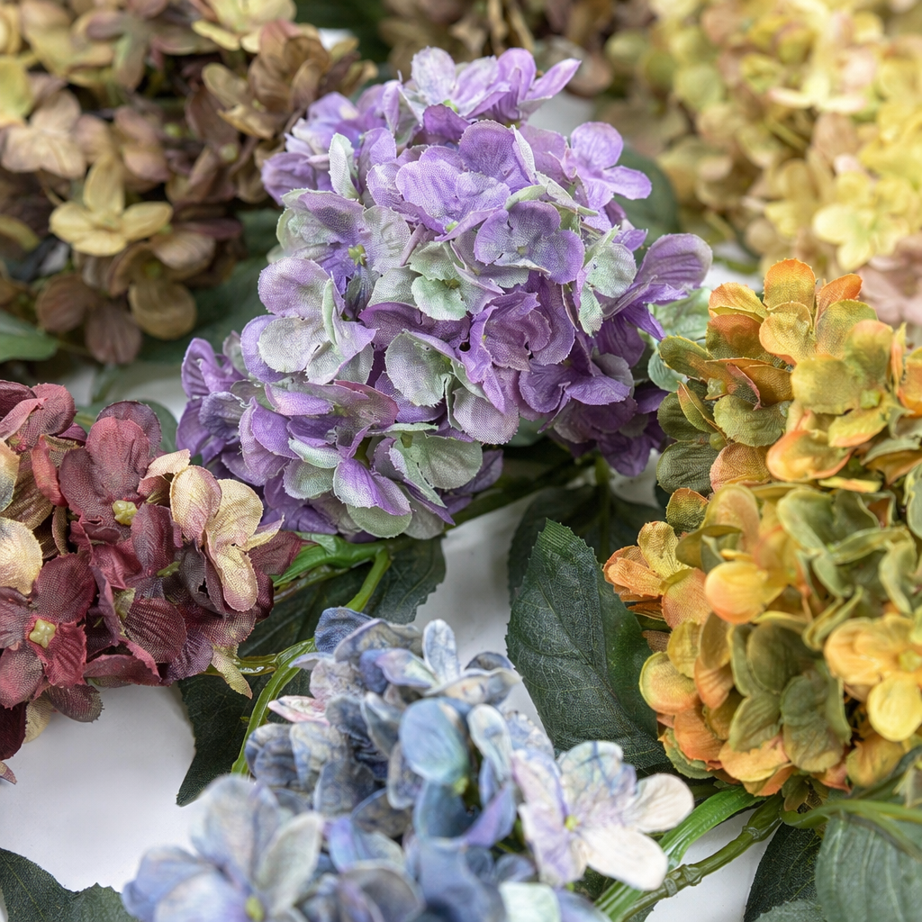 Colorful hydrangea bouquets, fresh flower delivery, birthday gifts, wedding decoration, living room decoration Application Scenario