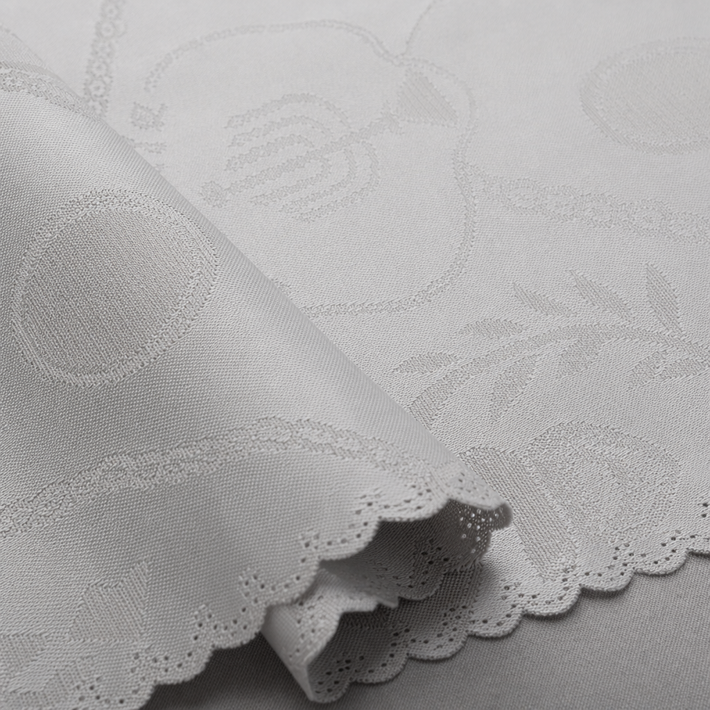 White jacquard waterproof and oil-proof placemats Application Scenario