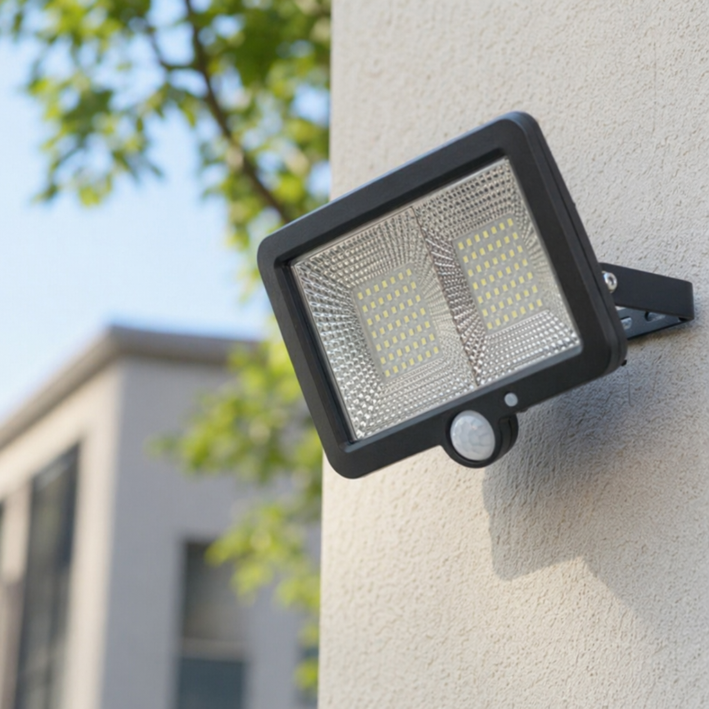 Black LED floodlight, waterproof outdoor lighting, 100W high-intensity floodlight details Picture