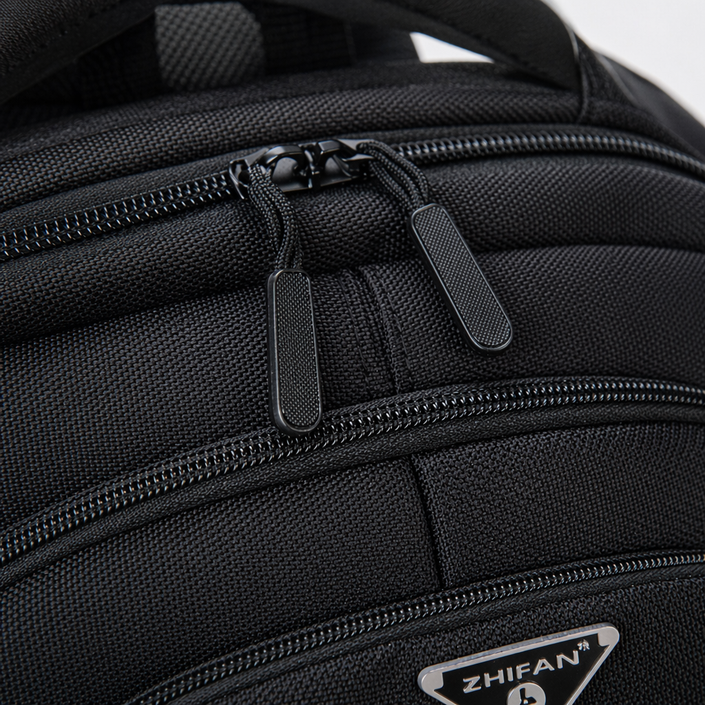 The black backpack is simple and versatile. It is convenient for students to commute, has a large capacity and is fashionable and casual Application Scenario