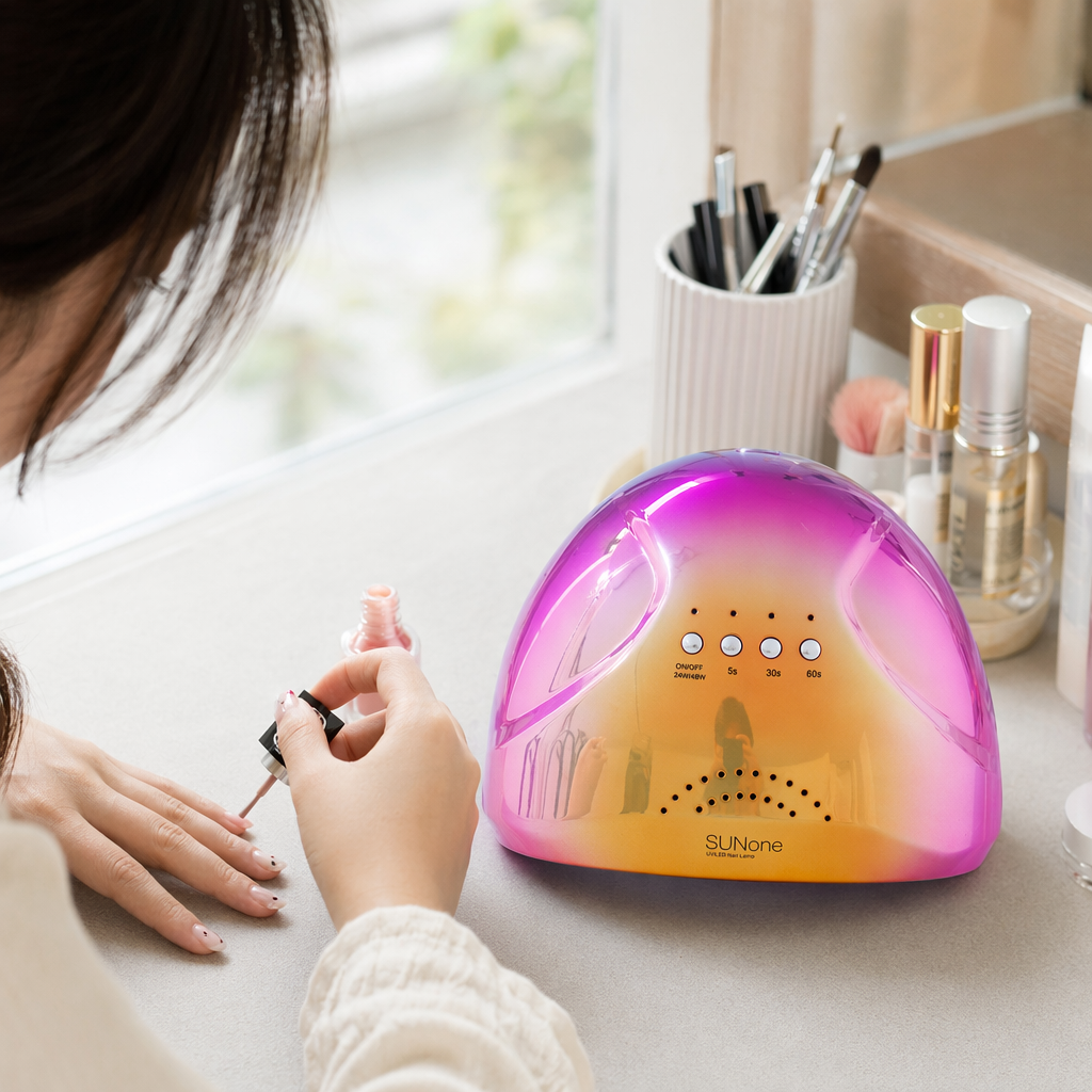Rainbow gradient shell nail art lamp UVLED curing lamp Nail dryer details Picture