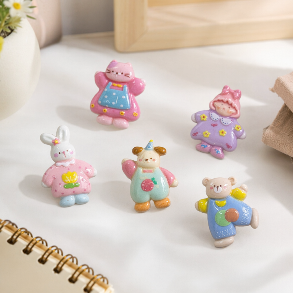 Colorful cartoon bear plush toys, cute throw pillows, children's gifts details Picture