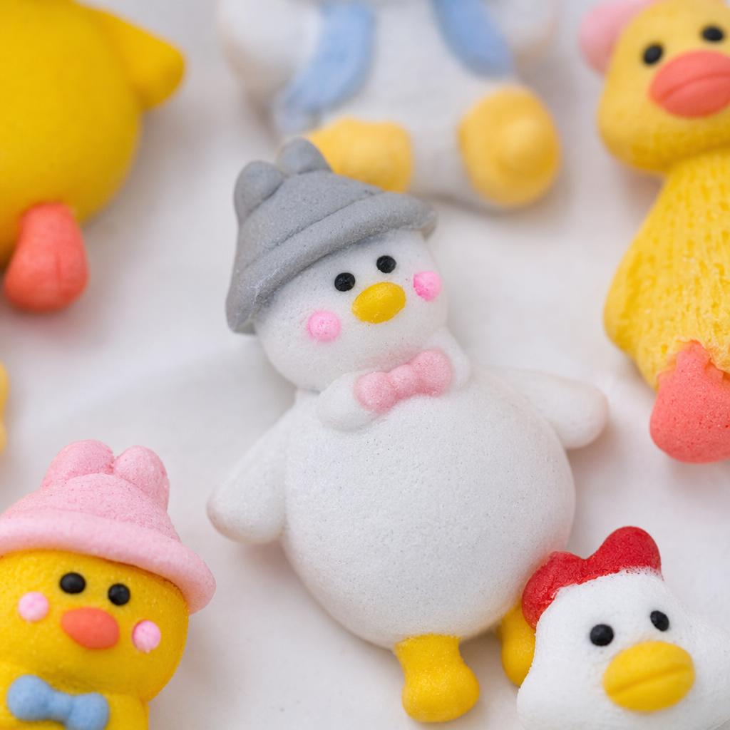 Colorful chick plush toy, cute and fun fabric throw pillow decorative item Application Scenario