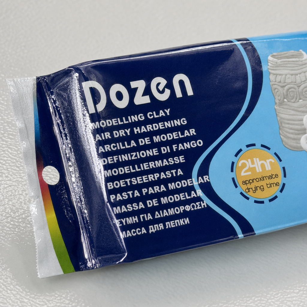 Dozen blue packaging, 250 grams of molded clay, 24-hour dried, with ceramic patterns Application Scenario