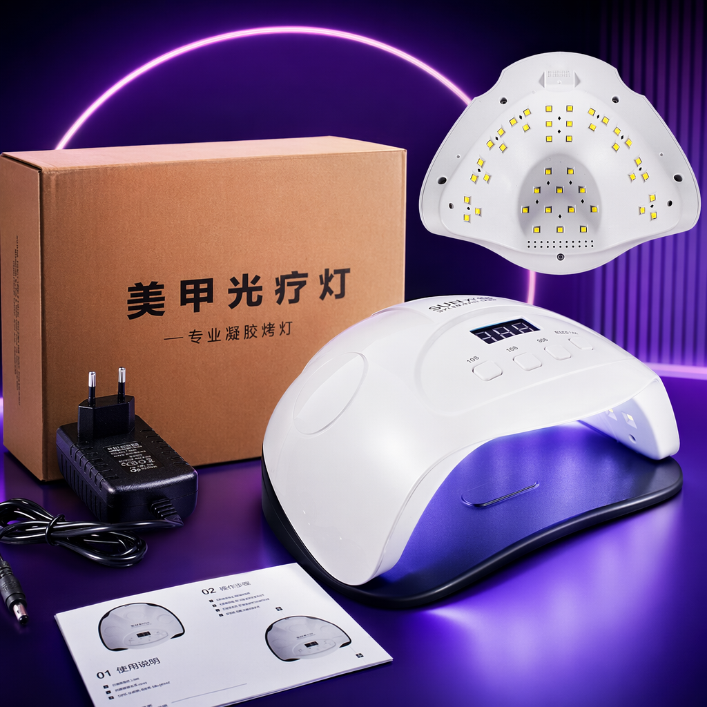 White LED nail art light therapy lamp UVLED dual-mode intelligent timed quick-drying nail art lamp Specification image